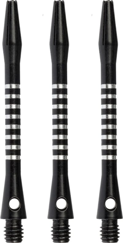 Faver Dart Shafts - Aluminium - 3 Stuks - Zwart - 5.5 cm