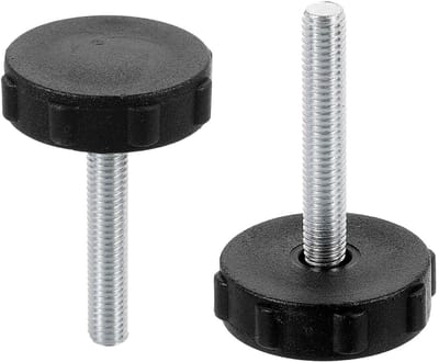 Meubelglijpoten 4 stuks - Verstelbare stelvoeten - Meubels Stabiliseren - Schroefbaar Draadontwerp - M8 x 50 mm - Zwart