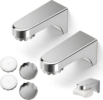 Magnetische Zeepdispenser, Eenvoudig te Installeren, Wandmontage op Glad Glas, Tegels en Spiegels, Set van 2, Ideaal voor Badkamer en Keuken