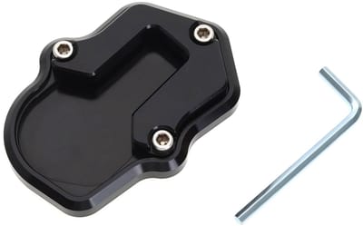 Golden crown - Motorfiets Zijstandaard - Verlengkussen - Stabiel en duurzaam - Zwart - Kickstand pad - Aluminiumlegering