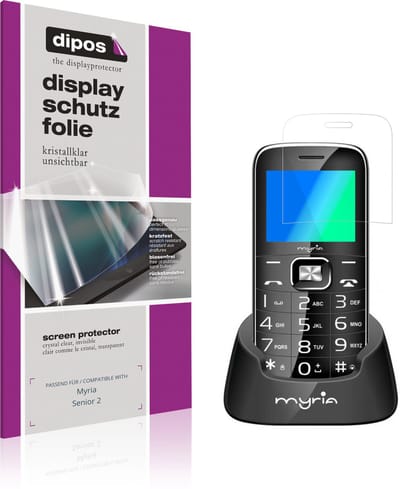 dipos – 4x Beschermfolie geschikt voor Myria Senior 2 | Krasbestendige & heldere Screenprotector Ultra-Thin