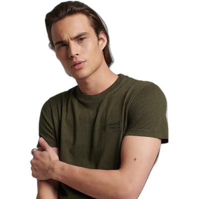 Superdry Heren tshirt Geborduurd Vintage Logo-T-shirt van biologisch katoen