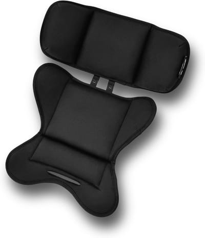 Universele Baby Veiligheidsinlegger - Hoofd- en Lichaamsondersteuning voor universelen - Zijwaartse Bescherming - Zwarte Babynest voor Autostoeltjes