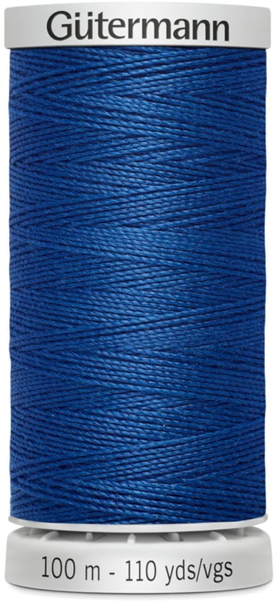 Gutermann Super Sterk Garen 100 Mtr. Col 214 Blauw.