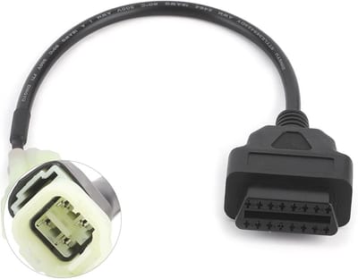 Store_8 - Adapterkabel OBD2 naar 4-pins - Motorfoutdetectie - Nieuw - ABS - Geschikt voor Hon_da-motoren - K-line modellen