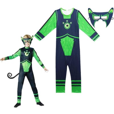 Jongen Broer Kostuum Wild Kratts' Kostuum Creature Power Pak Kinderen Halloween Verkleedkostuum Wild Kratts voor Feest Cosplay Kostuums 120(5-6Years) green