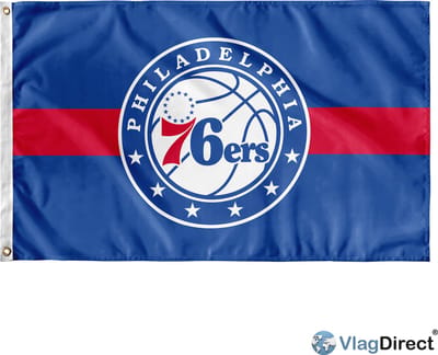 VlagDirect - Philadelphia 76ers vlag - Philadelphia 76ers basketbalteam vlag - 90 x 150 cm.