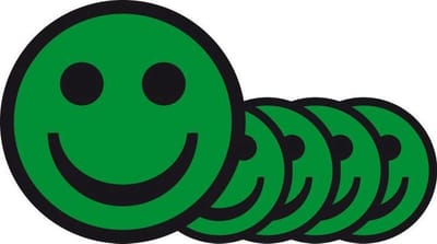 Magnetische smileys 7,5cm – Groen