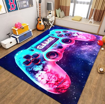 XXL Speel Tapijt - Kinderen - Gaming - Kruipmat - Vloermat - Gameroom - Vloerkleed - Speelkleed - Game kamer - Zacht - Controller Look - 200 x 140CM