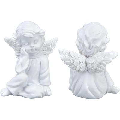 Engeltje Beeldje Synthetisch Hars Materiaal Schattige Stijl Witte Baby Beeldjes voor Feestdecoraties Type 2