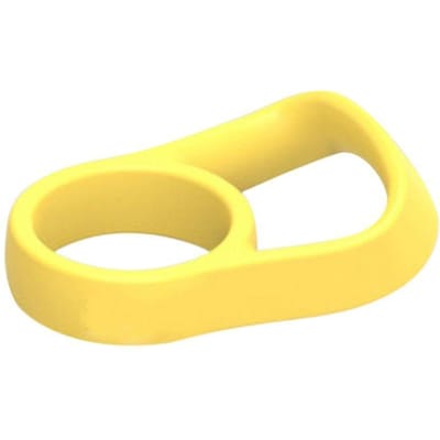 Draagbare Waterfles Handvat Riem Silicone Thermosbeker Sport Waterfles Houder Handvat Draagkoord Camping geel