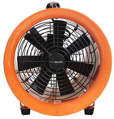 Professionele Ventilator 550 W met Opvouwbare Slang van 6 Meter Ø 300 mm voor Stofafzuiging