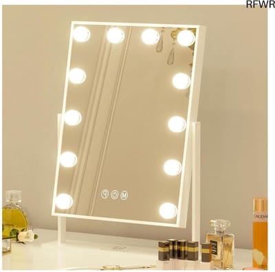 Hollywood make-up spiegel met verlichting en 10x vergroting
