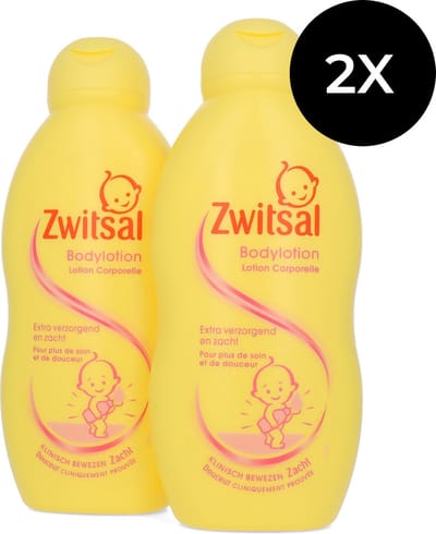 Zwitsal - Babybodylotion - Extra verzorgend & Zacht - 200ml x 2