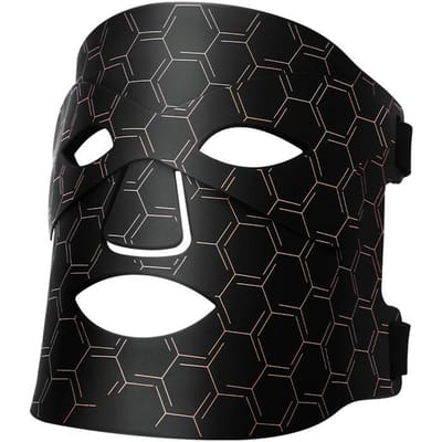 Photon Verjongingsinstrument Siliconen Masker Instrument Rood Licht Beauty Masker Verstevigende Gezicht 7 Kleuren Licht LED Beauty Instrument zwart