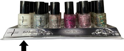 Lovely Pop Cosmetics - Nagellak - Transparant wit multi gekleurde glitter - Nummer 22