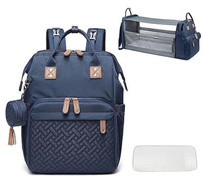Multifunctionele Baby Luiertas met Vouwbaar Bedje en USB-poort | Waterdichte Reis Luiertas
