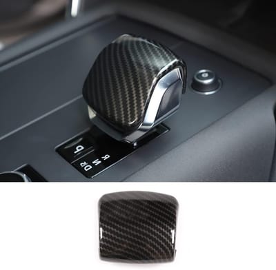 Automatische versnellingspookknop cover in ABS koolstofvezel voor Range Rover Sport, Vogue, Velar en Discovery 5 - Beschermende accessoires voor interieurverbetering en stijl