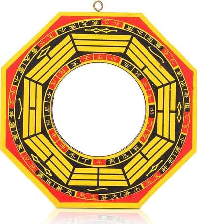 Bagua Bescherming Feng Shui Spiegel, Traditionele Chinese Decoratie voor Welvaart en Geluk, Perfect voor Thuis en Kantoor