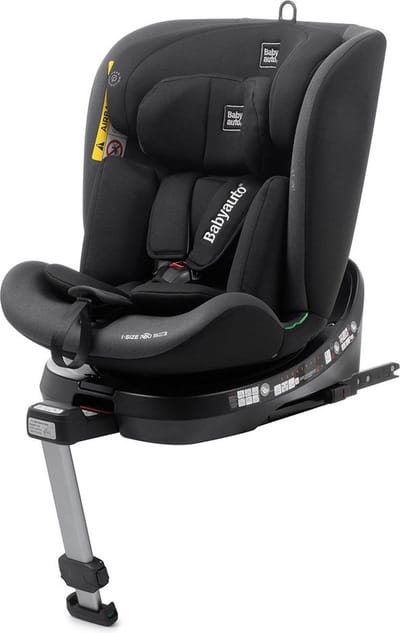 Siege auto - BABYAUTO - AITANA - Groupe 0/1/2/3 - 40/150 cm - I-Size - Isofix - Pivotant - Inclinable - Réducteur - Noir/Anthracite