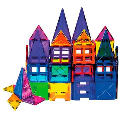 Springos® Magnetisch speelgoed - Speelgoed Kasteel - 48 Stuks - Montessori speelgoed - Speelgoed kinderen