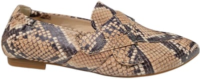 Gabor 84.131.32 Instappers Beige/Zwart Slangenprint Leer Dames - Beige/Zwart - 36.5