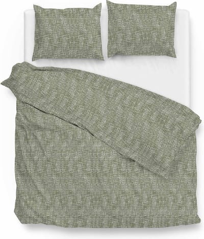Zohome Blitz Dekbedovertrek - Tweepersoons - Flanel - 200x200-220cm - Groen