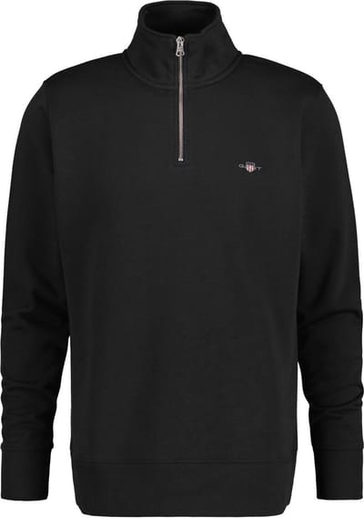 Gant Trui Shield Half-Zip Sweat Zwart / male