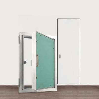 Toegangsdeur Sanitair - Inspectieluik Plafond - Onderhoud Leidingen - Verwijderbaar Scharnierend Paneel - 30-36 cm - Wit