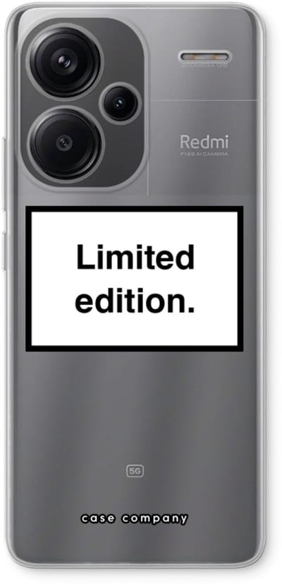 Case Company® - Hoesje geschikt voor Xiaomi Redmi Note 13 Pro plus hoesje - Limited edition - Soft Cover Telefoonhoesje - Bescherming aan alle Kanten en Schermrand