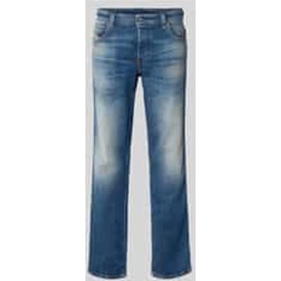 straight fit jeans van katoenmix