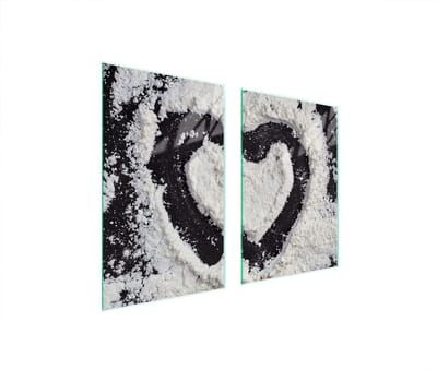 TMK ArtDeko Serie - Glazen Beschermplaat - 65x52 cm - Hittebestendig - Antibacterieel