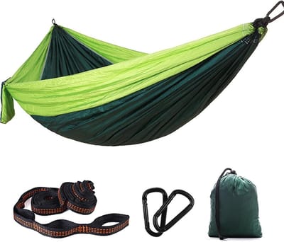 Hangmat - Kampeerhangmat - Buiten Ontspannen - Snel Droog Nylon - 300 kg Draagvermogen - One Color