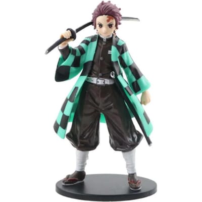 Anime Demon Slayer Kimetsu no Yaiba figuur Kamado Tanjirou Actiefiguur Agatsuma Zenitsu Nezuko Krijger PVC Model Speelgoed