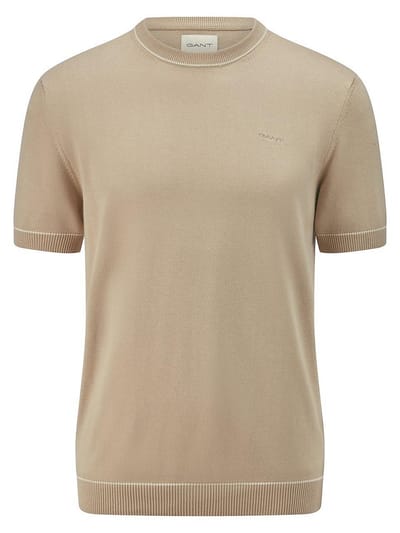 Trui ronde hals Van GANT beige