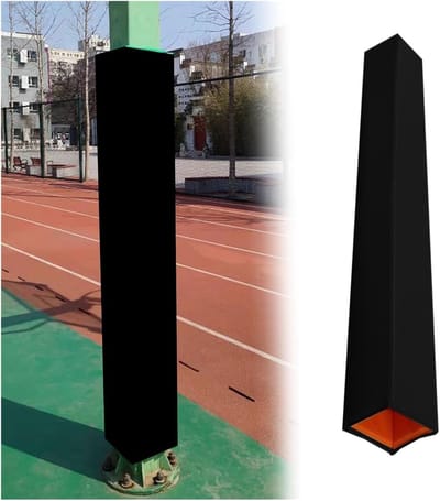 Paalbescherming - Paalbekleding Paalhoes - Blessurepreventie - Schokabsorberend Spons - 2 cm dik - Zwart