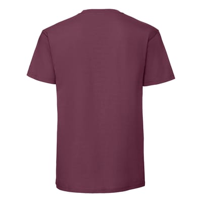 Fruit of the Loom Heren Iconic Premium Ringspun Katoen T-Shirt (Bourgondië)