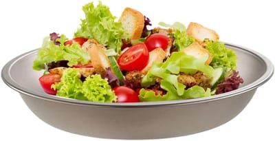 Titanium Platen - Metalen Schalen - Buiten Eten - Snelle Warmteoverdracht - Grote Maat - Meerkleurig