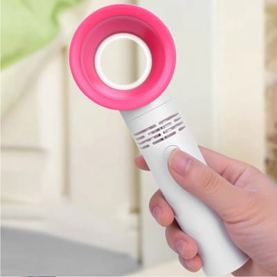 Mini Draagbare Ventilator Usb Opladen Bladeless Fan Beauty Makeup Tafel Ventilator voor Office Slaapkamer School Reizen Wit