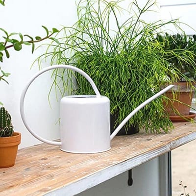 Indoor gieter 1,4 l - Gekleurd gepoedercoat staal voor kamerplanten - Modern ontwerp met smalle tuit