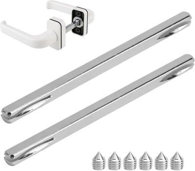Set van 2 vierkante stiften 8mm x 150mm voor deurklinken en slotmechanisme