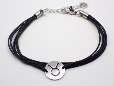Colure® armband sterrenbeeld Stier zwart koord