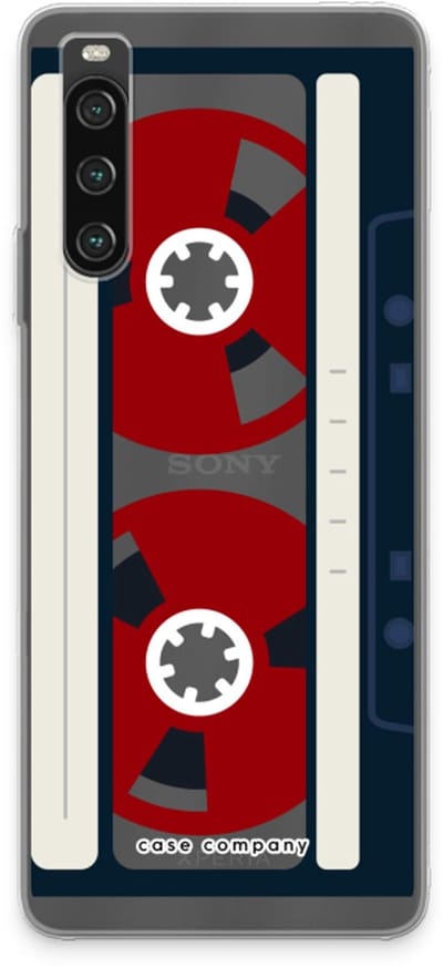 Case Company® - Hoesje geschikt voor Sony Xperia 10 IV hoesje - Here's your tape - Soft Cover Telefoonhoesje - Bescherming aan alle Kanten en Schermrand