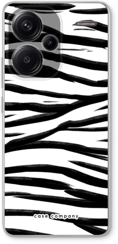 Case Company® - Hoesje geschikt voor Xiaomi Redmi Note 13 Pro plus hoesje - Zebra pattern - Soft Cover Telefoonhoesje - Bescherming aan alle Kanten en Schermrand