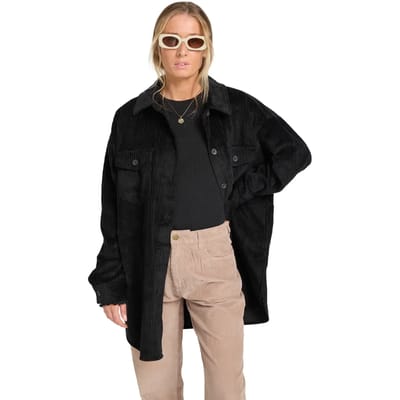 Billabong Winter Ocean Korte Jurk Met Lange Mouwen Zwart L Vrouw