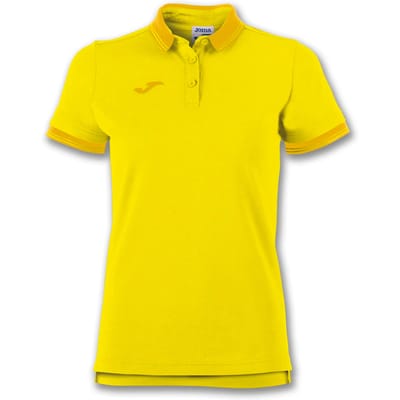 Joma Bali Ii Korte Mouw Poloshirt Geel XL Vrouw