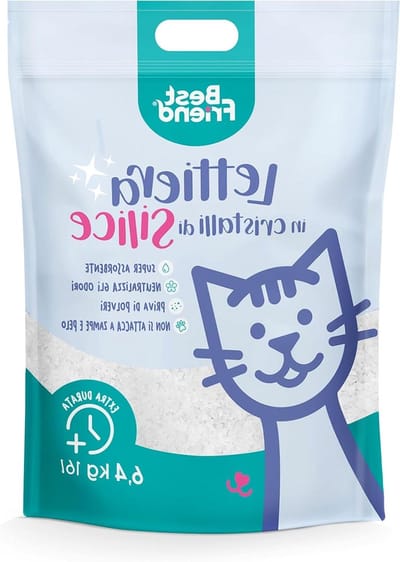 Kattenbakvulling Silica - Kiezels Zonder Stof - Hygiënische Kattenbak - Super Absorberend - 16 liter - Transparant