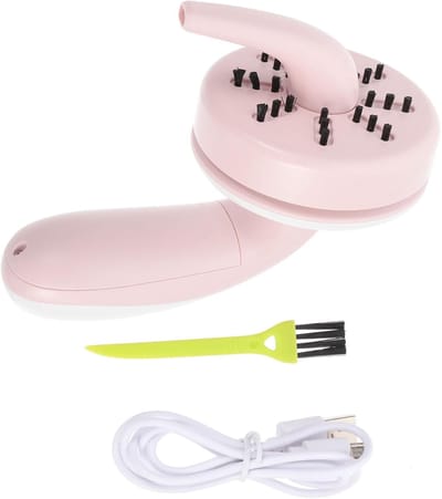 Mini Stofzuiger - Bureau Reiniger - Toetsenbord Schoonmaken - Geluidsarm Ontwerp - Draagbaar Handformaat - Roze