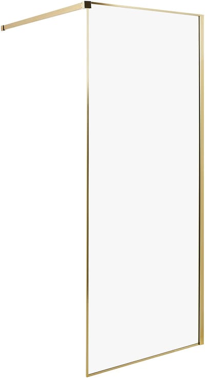 WASPAM - Douchescherm - Goud - 80 x 190 cm - Veiligheidsglas