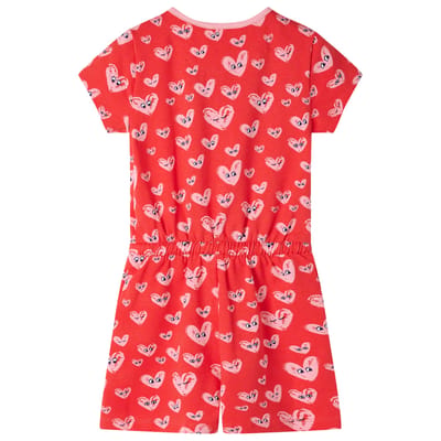 vidaXL - Kinderjumpsuit - 104 - rood